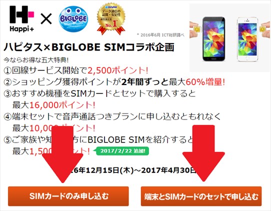 BIGLOBE SIM × ハピタスで最大28,500円キャッシュバック！キャンペーンの活用方法とは？