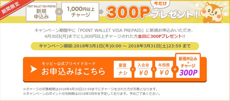 POINT WALLET VISA PREPAIDの発行 & ポイント交換で特典を貰えるキャンペーン